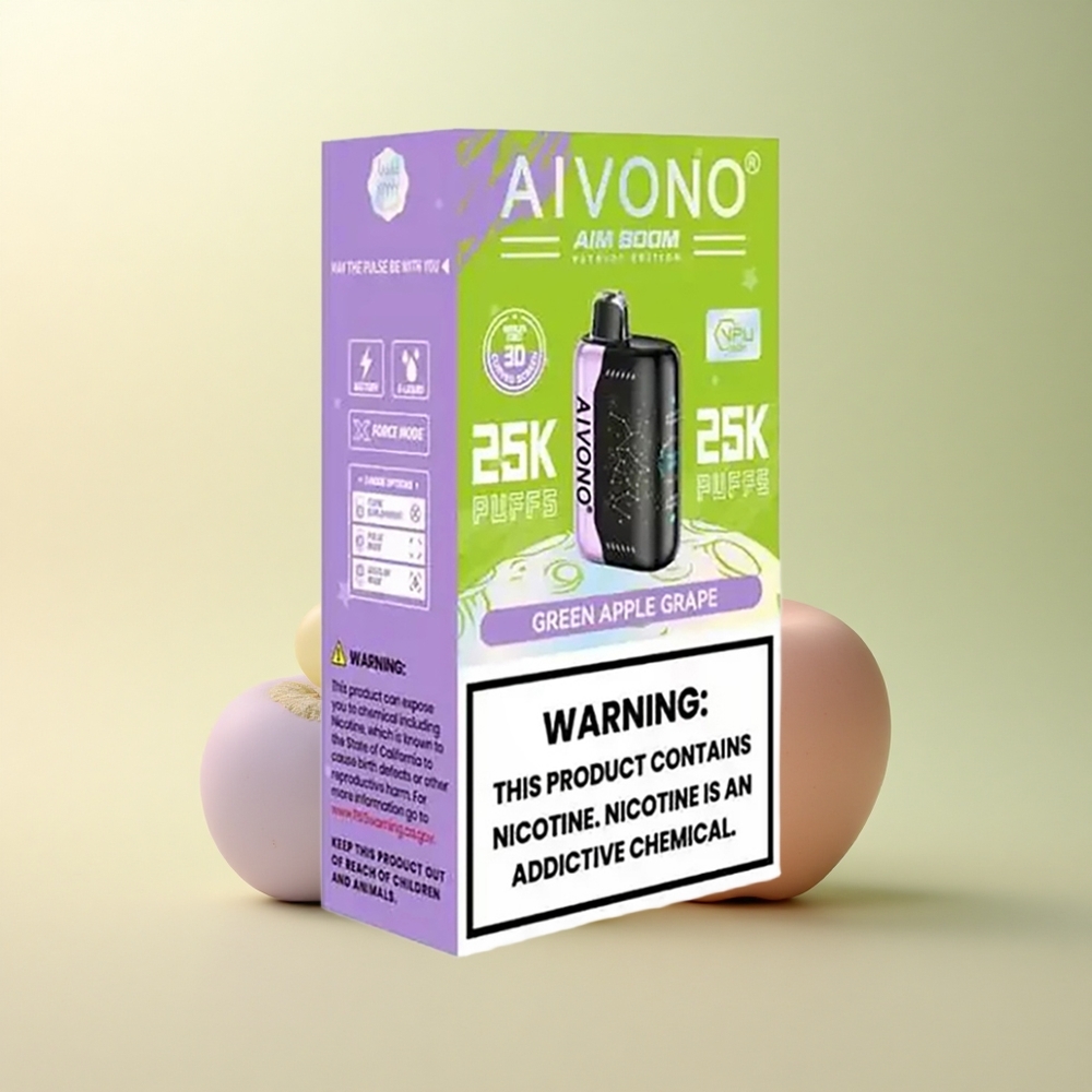 Aivono Aim Boom 25000 Green Apple Grape 650mAh Mesh