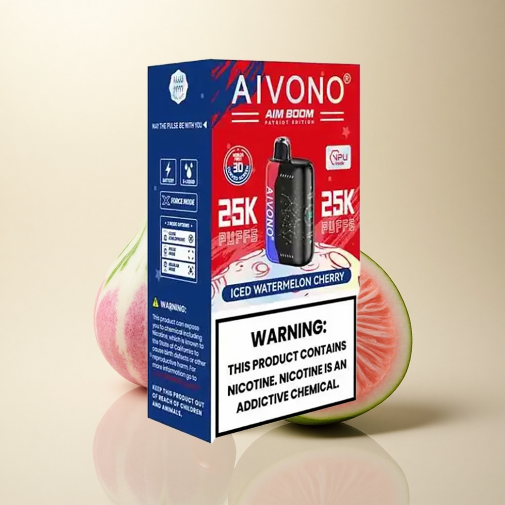 Aivono Aim Boom 25000 Iced Watermelon Cherry 650mAh Zero Nicotine