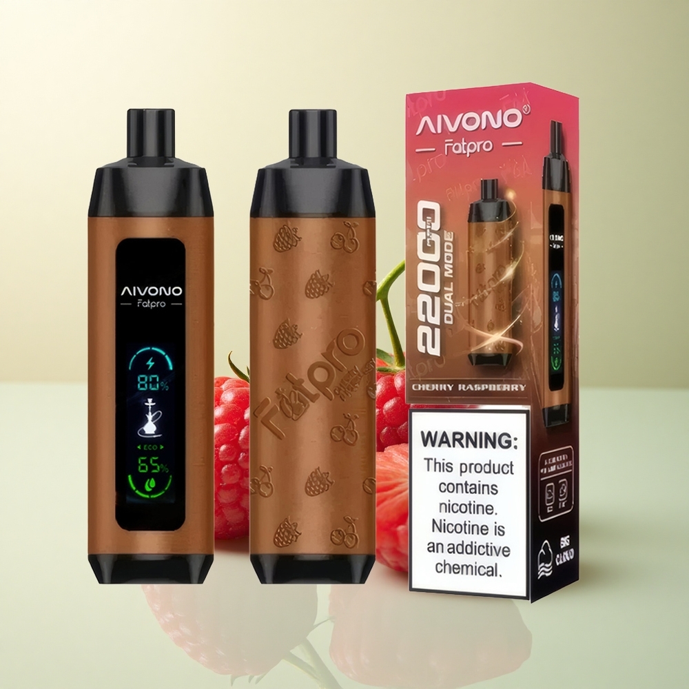 Aivono Aim Fatpro 22000 Cherry Raspberry 5% Nicotine 600mAh 28ml