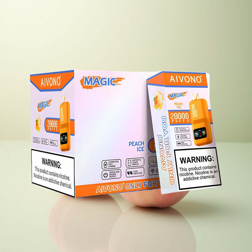 Aivono Aim Magic 20000 Peach Ice Dual Mesh LCD 600mAh