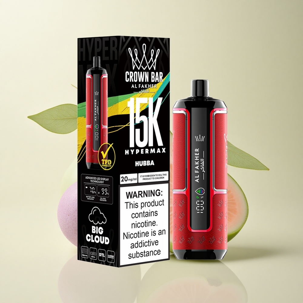 Al Fakher Crown Bar 15K Hypermax Hubba 22ml 600mAh Nicotine 6mg/ml