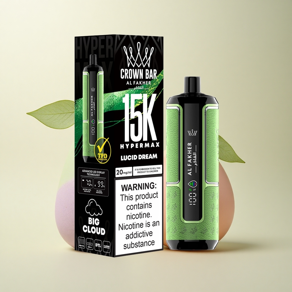 Al Fakher Crown Bar 15K Hypermax Lucid Dream 22ml 600mAh Nicotine