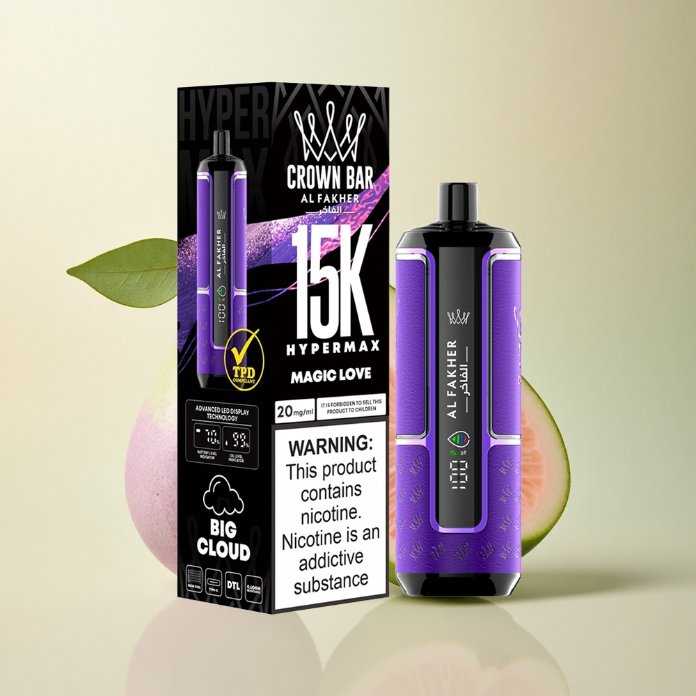 Al Fakher Crown Bar 15K Hypermax Magic Love 22ml DTL 6mg Nicotine